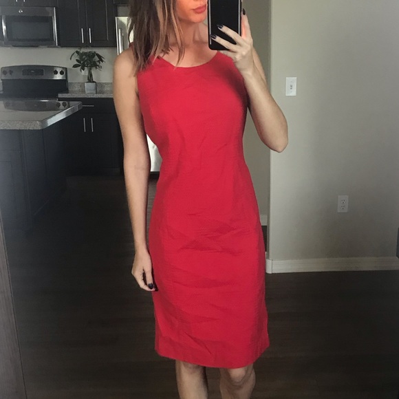 Anne Klein Dresses & Skirts - Anne Klein Red Sheath Dress Size 8